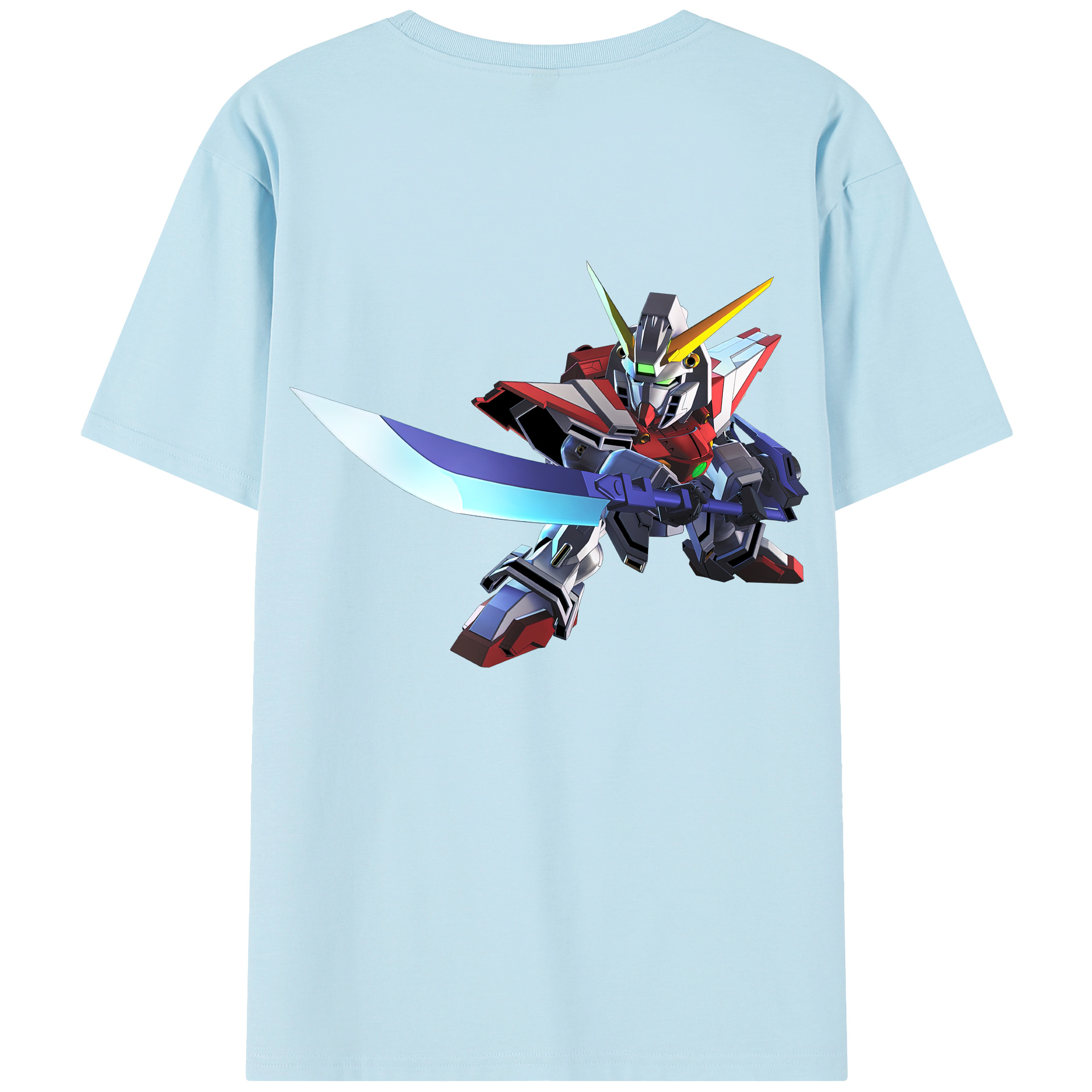 （画像用） 機動戦士ガンダム Mobile Suit Gundam 綿100％半袖Tシャツ（背面プリント）